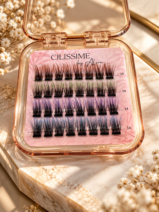 Mini boîte Éclipse – Cils multicolores à pointe colorée