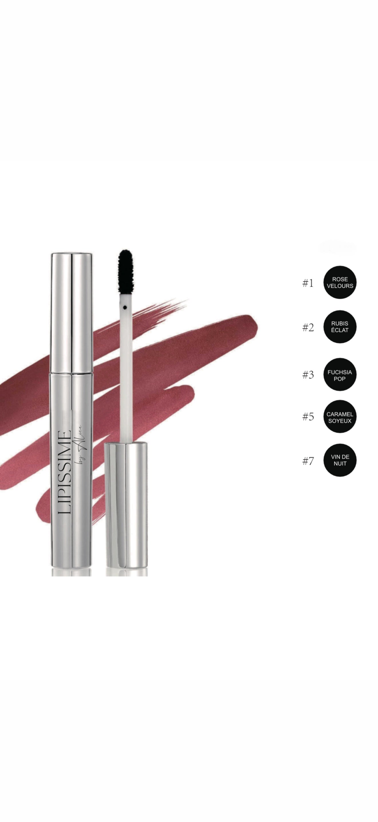 Encres à lèvre peel-off